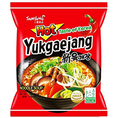 Лапша Samyang со вкусом говядины Yukgajang 120г. Корея