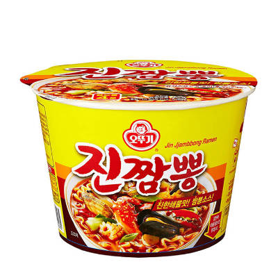 Лапша быстрого приготовления "Jin Jjambbong Ramen" со вкусом морепродуктов,115гр, Ю.Корея, 115 гр, Корея