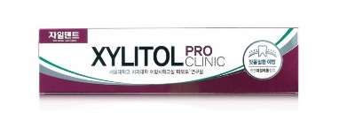 Зубная паста оздоравливающая десны, лечебно-профилактическая c экстрактами трав "Xylitol Pro Clinic", MKH, 130 гр, Корея