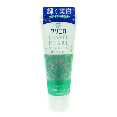 Зубная паста отбеливающего действия со вкусом цитрусов и мяты, Lion,"Clinica Enamel Pearl", 130 гр, Япония