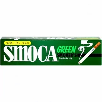 Зубная паста для курильщиков со вкусом мяты и эвкалипта, Green Smoca, 120 гр, Япония