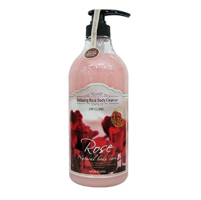 Расслабляющий гель для душа, роза "Relaxing Rosa Body Cleanser", 3W Clinica, 1000 мл, Корея