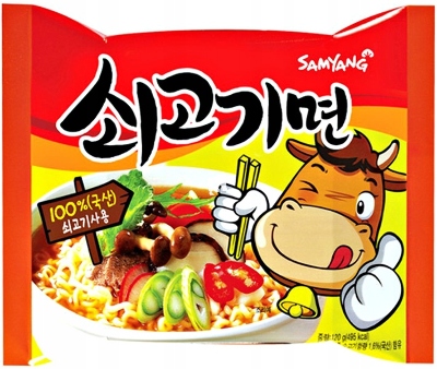 Лапша Samyang со вкусом говядины "Sogokimyun" 120г. Корея, 120 гр, Корея