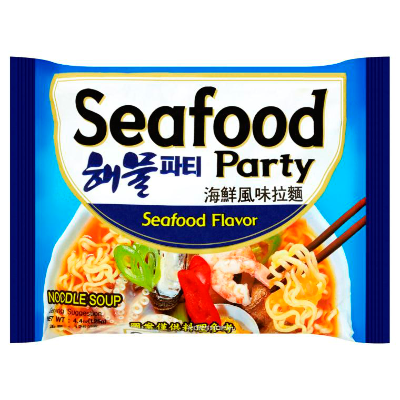 Лапша Samyang со вкусом морепродуктов "Seafood party" 125г. Корея, 125 гр, Корея
