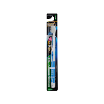 Зубная щетка (с утонченными кончиками и прорезиненной ручкой. Средней жёсткости), EBISU, 1 шт, Япония
