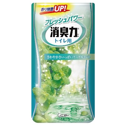 Жидкий ароматизатор для туалета "SHOSHURIKI" с ароматом мяты и яблока, ST, 400 мл, Япония