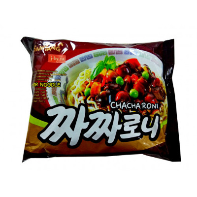 Лапша - рамен с соусом Чаджан из черных бобов ,Chacharoni , Samyang , 140г, Корея