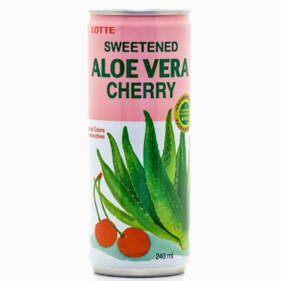 Напиток " Алоэ Вера-Вишня"  240г ,Lotte, Корея