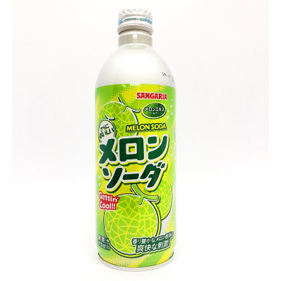 Лимонад со вкусом дыни    MELON SODA SANGARIA  500мл., Япония