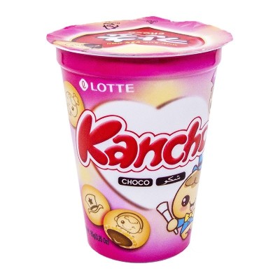 Печенье с шоколадной начинкой "Канчо", Kancho Biscuits, LOTTE, 95 гр, Корея