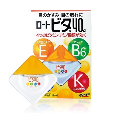 Капли для глаз с аминокислотами и витаминами Е, В6 Rohto Vita 40а 12мл. Япония, 12 мл, Япония