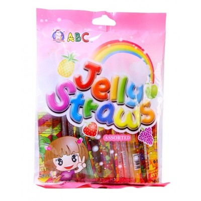 Желейные палочки "Фруктовое ассорти" , ABC Jelly Straws, 260 гр, Тайвань (Китай)