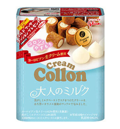 Печенье хрустящее с молочной начинкой Cream Colon Adult Milk 48г, 48 гр, Япония