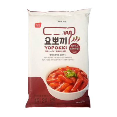 Рисовые клецки (топокки) с остро-сладким соусом "Sweet & Spicy Topokki" 280г, Корея