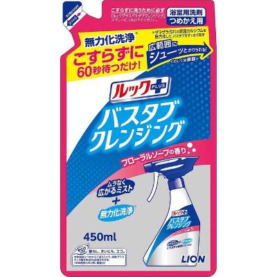 Чистящее средство для ванной комнаты "Look Plus" быстрого действия (с ароматом мыла) МУ 450мл.,LION, Япония