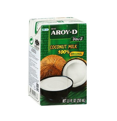 Молоко Кокосовое AROY-D ,  70% (Tetra Pak), 250 мл, Таиланд