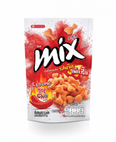 Снек - куриные ножки со вкусом острого чили перца, MIX , VFoods, 50 гр, Таиланд
