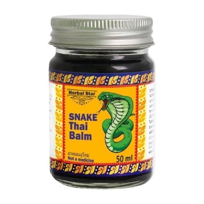Бальзам "Snake thai balm" с ядом кобры, Herbal Star, 50 мл, Таиланд