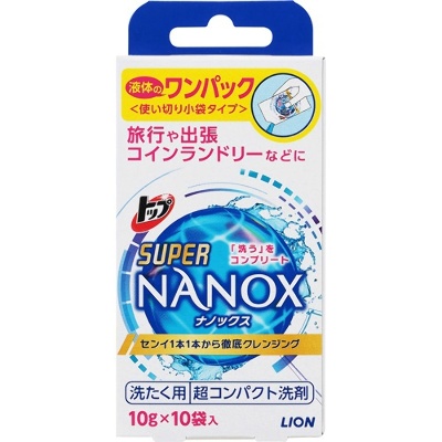 Гель для стирки концентрированный,  "Lion" "Топ-Nanox Super" 1пак. - 10г., Япония
