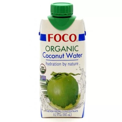 Кокосовая вода ORGANIC , "FOCO", 330 мл