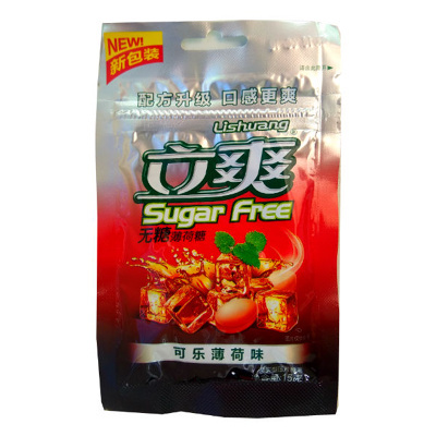 Конфеты без сахара "Кола-мята",  «Lishuang Sugar Free», 15 гр