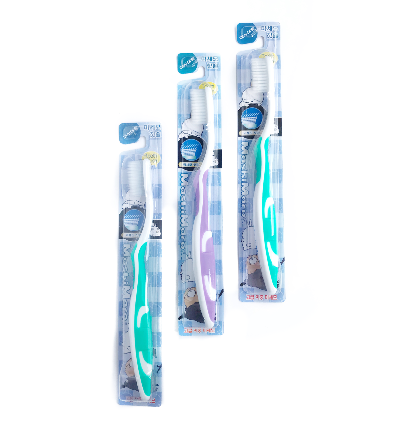 Зубная щетка  "MashiMaro" c наночастицами серебра, сверхтонкой двойной щетиной, средней жесткости Nano Silver Toothbrush, Корея