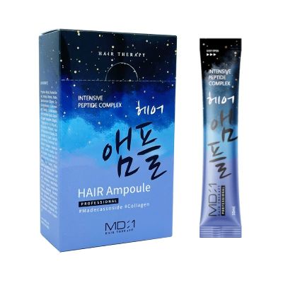 Маска-филлер для волос с пептидами MD:1 Intensive Peptide Complex Hair Ampoule, 10 мл, Корея