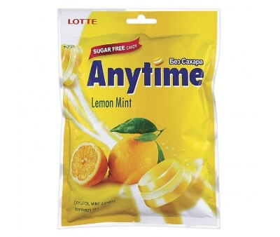 Карамель "Xilitol Anytime"  с ксилитолом Лимон-мята 74г. Ю.Корея, 74 гр, Корея