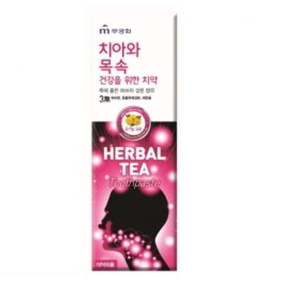 Зубная паста с экстрактом травяного чая (хризантема) MKH «Herbal tea» 110 г, Корея