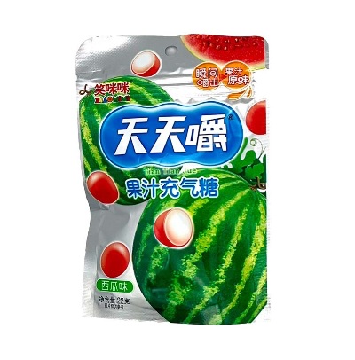 Конфеты со вкусом арбуза TIAN TIAN JUE  22г. КНР, 25 гр