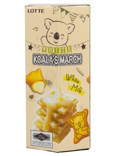 Печенье Koala’s March  вкус молочного крема и сыра, Thai Lotte 37г, Таиланд