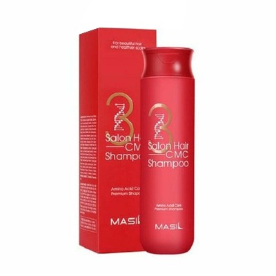 Шампунь премиум  для волос восстанавливающий с керамидами 3 Salon Hair CMC Shampoo Masil 300мл, Корея