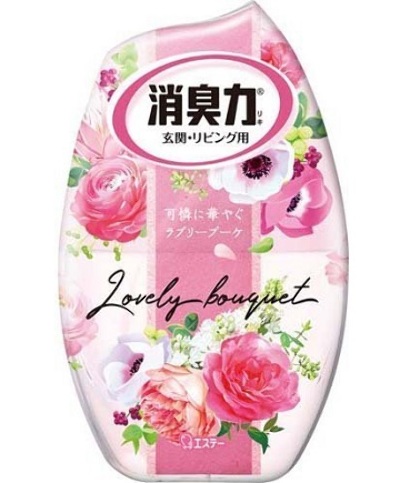 Жидкий освежитель воздуха для комнат Shoshu-riki, прекрасный букет 400мл, Япония