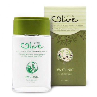 Эмульсия для мужчин "Olive For Man Fresh Emulsion" 3W CLINIC, Корея