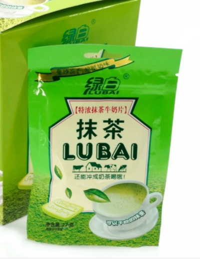 Драже со вкусом чая матча без сахара  LUBAI 22г. КНР