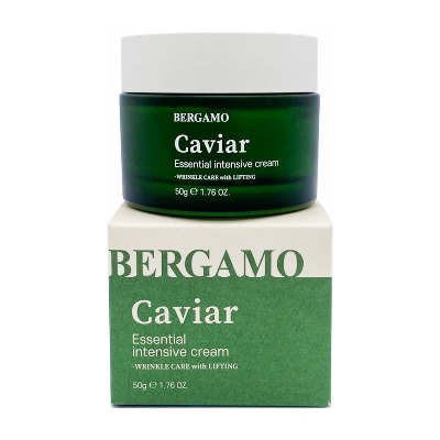 Крем для лица с экстрактом черной икры Bergamo Caviar Essential Intensive Cream 50мл., Корея