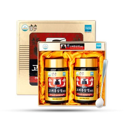 Красный корейский женьшень шестилетней выдержки, Korean Red Ginseng Extract Gold 6Years Saponin 240гр*2шт, Корея