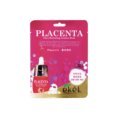 Маска тканевая для лица с плацентой, Ekel Placenta Ultra Hydrating 25мл, Корея