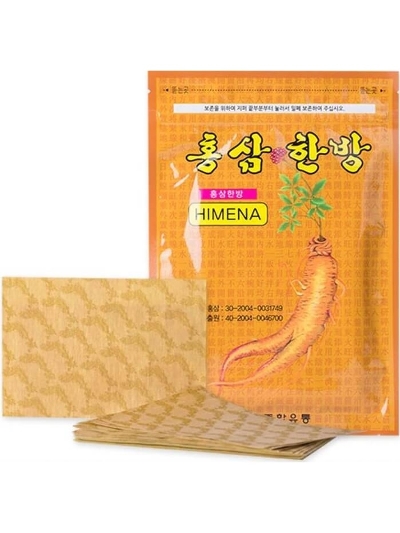 Обезбаливающий пластырь в суставах, мышцах с красным женьшенем 20 шт. WHITE WOLSY Обезбаливающий пластырь в суставах, мышцах с красным женьшенем WHITE WOLSY, 1 шт, Корея