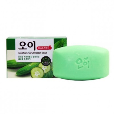 Мыло увлажняющее туалетное огуречное Moisture Cucumber Soap, Mukunghwa 100 г, Корея