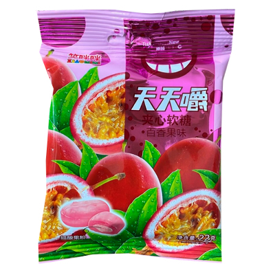 Конфеты жевательные "МАРАКУЙЯ" с фруктовым соком  VV  22г., Китай