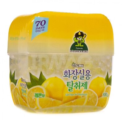 Гелевый освежитель воздуха для туалета (бусины, лимон) 300 г SDK