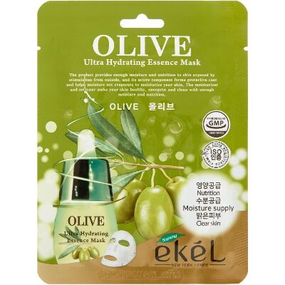 Маска для лица для лица с экстрактом оливы Ekel Olive Ultra Hydrating, 23 мл. Ю.Корея