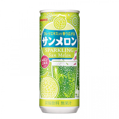 Лимонад "SAN MELON", со вкусом дыни  SANGARIA, 250 мл, Япония