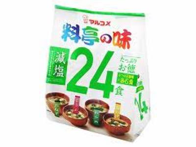 Мисо-суп "Ассорти" с низким содержанием соли (24 проции) Marukome, 366 гр. Япония