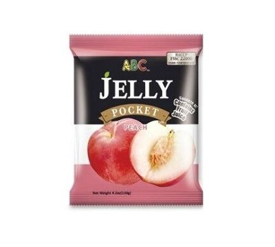 Фруктовое желе "Персик" ABC Pocket Jelly 120 гр.Тайвань