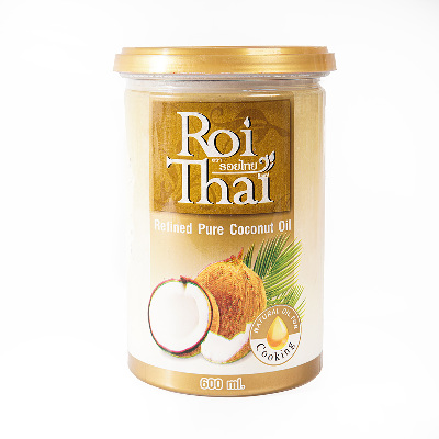 Кокосовое масло натуральное рафинированное Roi Thai Refined Pure Coconut Oil 600 мл, Таиланд