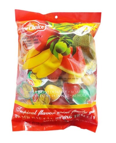 Желе Ассорти с кусочками кокоса New Choice 500г.  Вьетнам