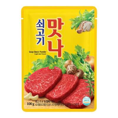 Универсальная приправа со вкусом говядины Daesang "Манна" 100г., Корея