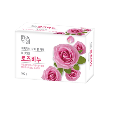 Мыло увлажняющее туалетное  с экстрактом дамасской розы "Rose Beauty Soap" 100г. MKH